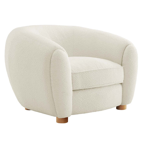Abundant Boucle Upholstered Fabric Armchair By Modway | Armchairs | 